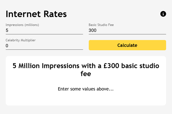Image of an agent trying to work out a rate to charge on a calculator, looking confused